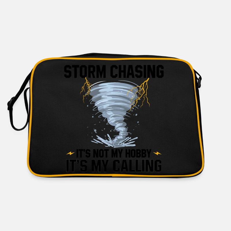 Geschenkidee für Sturmjäger | Sturmbegleiter Blitz Retro Tasche