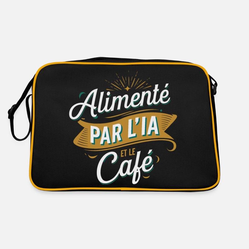 Alimenté par l'IA et le café Sac Retro