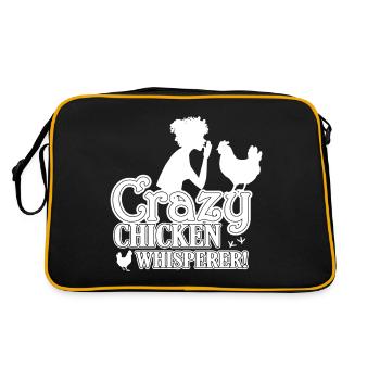 Crazy Chicken Whisperer - Retro Bag - black/gold - Back