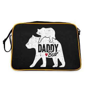 PAPA OURS - Sac Retro - noir/or - Dos