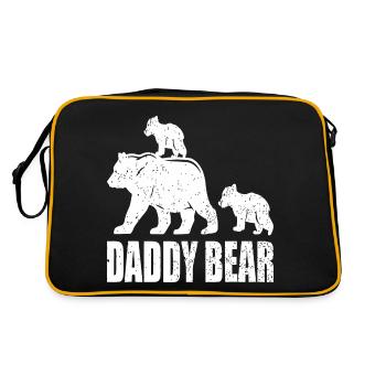 PAPA OURS - Sac Retro - noir/or - Dos