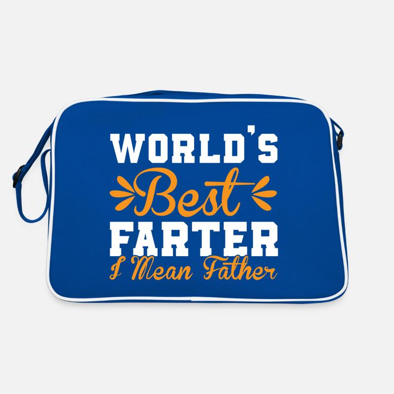 Weltweit bester Farter Mid-Range Dad- Funny Dads Retro Tasche