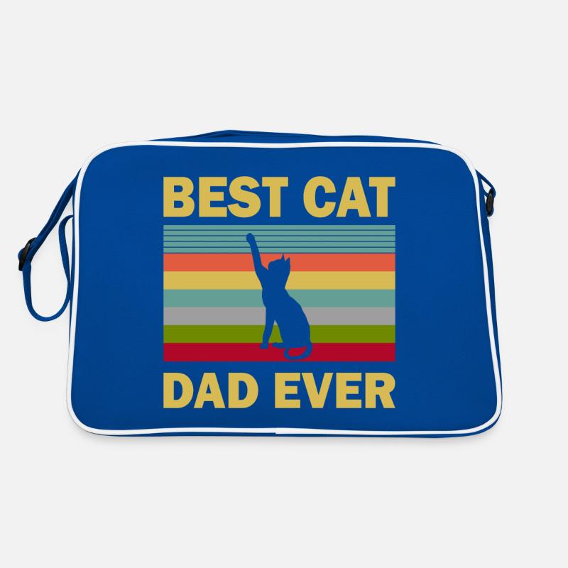 Vater der Katze Retro Tasche