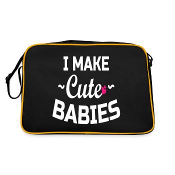 Father's Day dad dad dad dad dad dad dad - Retro Bag - black/gold - Back