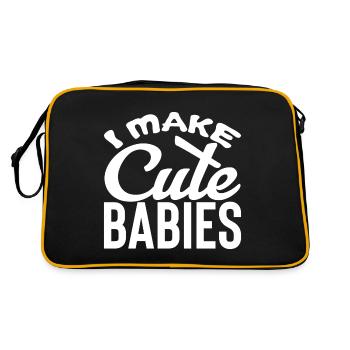 Father's Day dad dad dad dad dad dad dad - Retro Bag - black/gold - Back