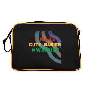 Father's Day dad dad dad dad dad dad dad - Retro Bag - black/gold - Back