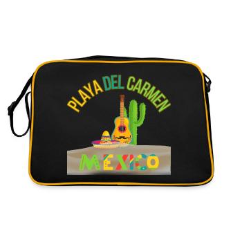 playa del carmen Mexico - Sac Retro - noir/or - Dos