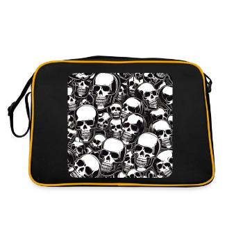 Chaos avec des crânes - Sac Retro - noir/or - Dos