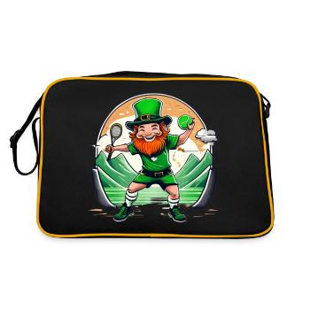Saint-Patrick Shamrock Tennis - Sac Retro - noir/or - Dos