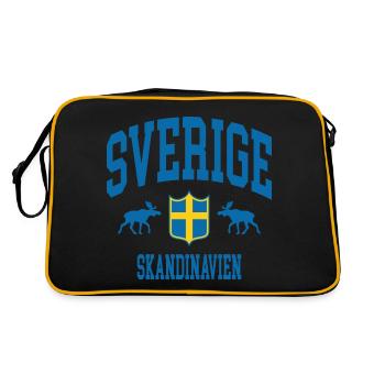 Sweden - Retro Bag - black/gold - Back