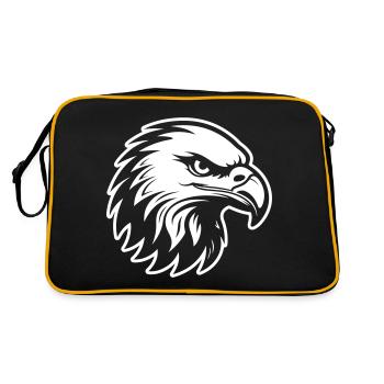 Tête d’aigle - Sac Retro - noir/or - Dos
