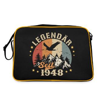 Légendaire depuis 1948 Vintage Vintage Anniversaire - Sac Retro - noir/or - Dos