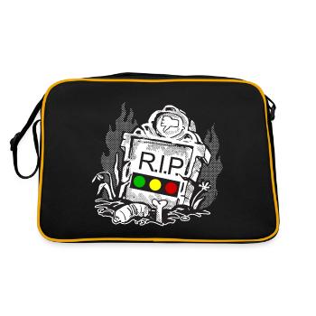Feu tricolore reposer en toute tranquillité RIP - Sac Retro - noir/or - Dos