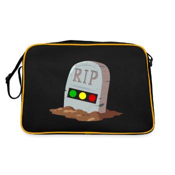 Feu tricolore reposer en toute tranquillité RIP - Sac Retro - noir/or - Dos