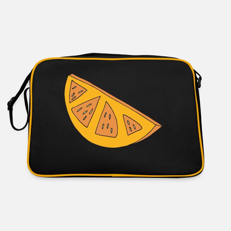 orangen scheibe Retro Tasche