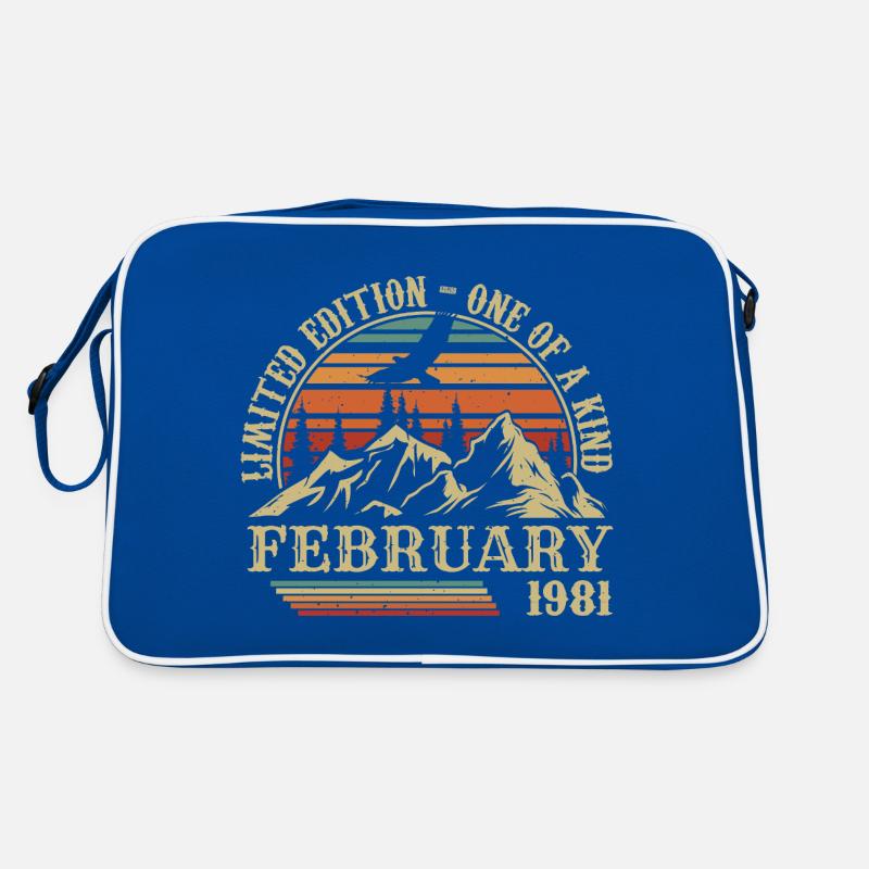 Février 1981 Rétro Né en Février 1981 Anniversaire Sac Retro