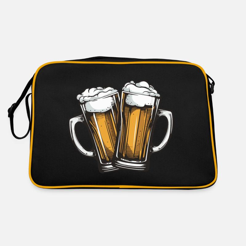 Beer Mug Beer Toast Retro Bag