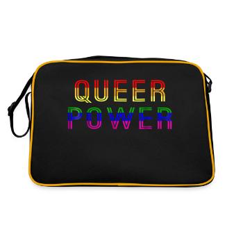 Queer Power - Retro Bag - black/gold - Back