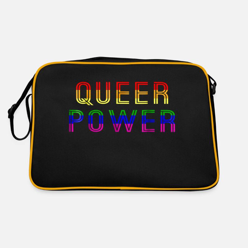 Queer Power - Retro Bag - black/gold