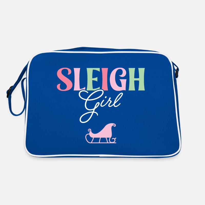 Schlittenmädchen Retro Tasche