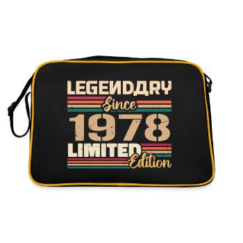 1978 Millésime 1978 Anniversaire Né En 1978 - Sac Retro - noir/or - Dos