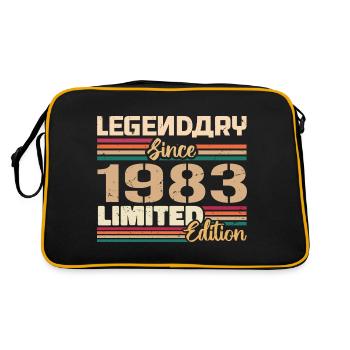 1983 Millésime 1983 Anniversaire Né en 1983 - Sac Retro - noir/or - Dos