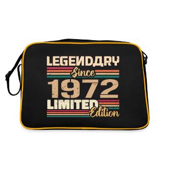 Millésime 1972 1972 Anniversaire né en 1972 - Sac Retro - noir/or - Dos