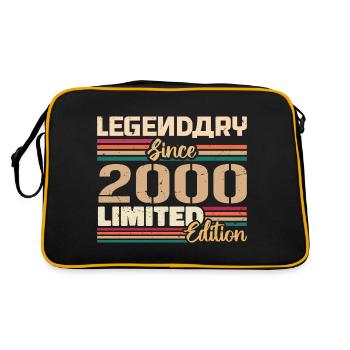 Millésime 2000 2000 Anniversaire né en 2000 - Sac Retro - noir/or - Dos