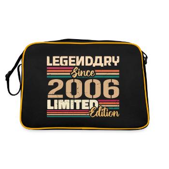 Millésime 2006 2006 Anniversaire Né en 2006 - Sac Retro - noir/or - Dos