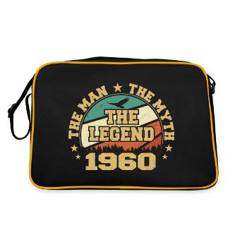 Anniversaire des années 1960 né dans les années 1960 rétro Vintage - Sac Retro - noir/or - Dos