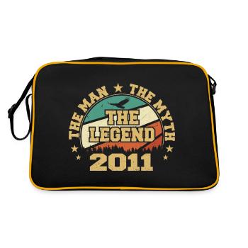 2011 Anniversaire Né En 2011 Rétro Millésime - Sac Retro - noir/or - Dos