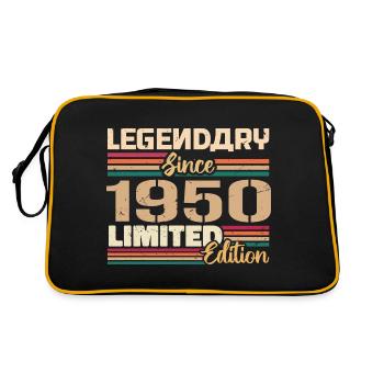 1950's Vintage 1950's Birthday Born In 1950 - Retro Bag - black/gold - Back
