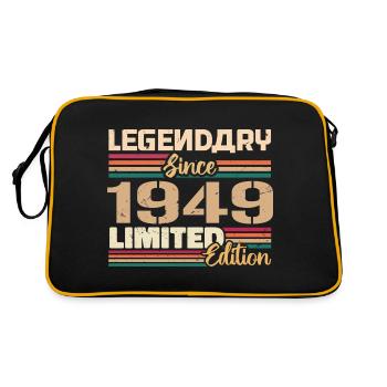 1949 Millésime 1949 Anniversaire Né En 1949 - Sac Retro - noir/or - Dos
