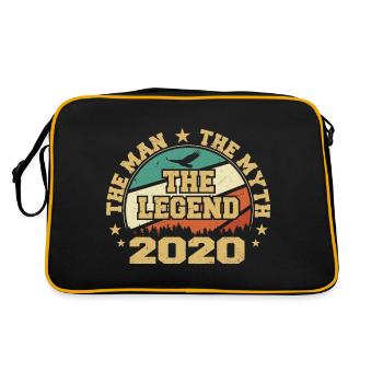 2020 Anniversaire Né En 2020 Rétro Millésime - Sac Retro - noir/or - Dos