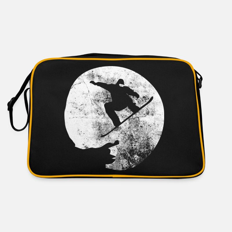Lune - Planche à neige - (4) Sac Retro