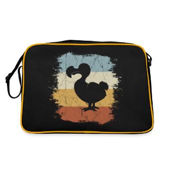 Casual Retro Old School Bird Funky Vintage Dodo - Sac Retro - noir/or - Dos