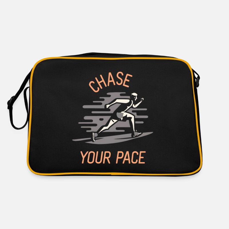 Chase Your Pace Running Design Retro Bag