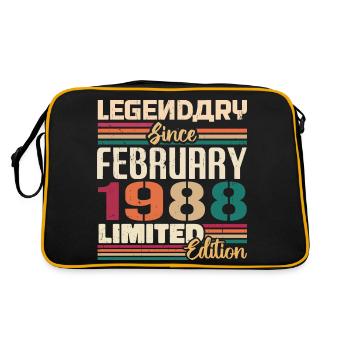 Cadeau d'anniversaire de février 1988 Février 1988 - Sac Retro - noir/or - Dos