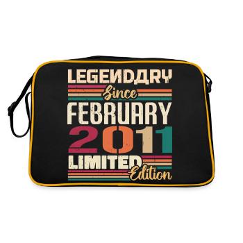 February 2011 Birthday Present February 2002 - Retro Bag - black/gold - Back