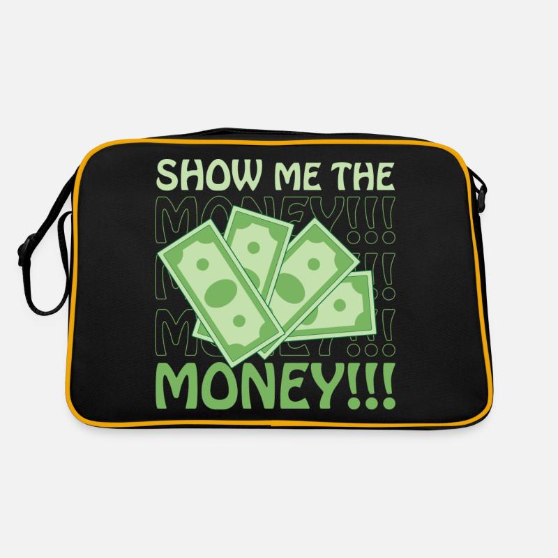 Show Money Design for High-Earning Professionals Retro Bag