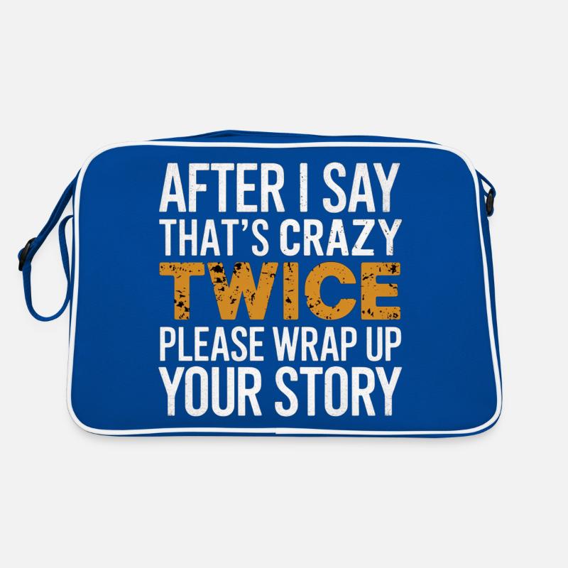 After Two 'That's Crazy' Wrap Up Story 1 5 Retro Tasche