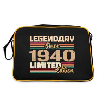 1940's Vintage 1940's Birthday Born in 1940 - Retro Bag - black/gold - Back