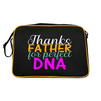 Drôle de forme de cadeau de fête des pères pour le fils et la fille - Sac Retro - noir/or - Dos