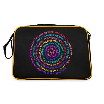 Soyez gentil avec votre - Sac Retro - noir/or - Dos