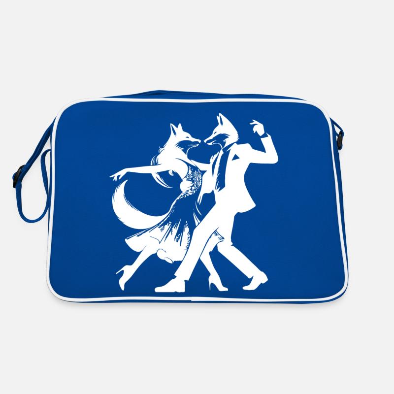 Cool foxtrot design: Two dancing foxes! Retro Bag