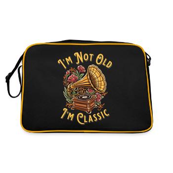 I'm Not Old I'm Classic Gramophone Music Lovers - Retro Bag - black/gold - Back