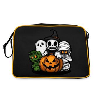 Halloween Comic Party Trick Or Treat - Sac Retro - noir/or - Dos