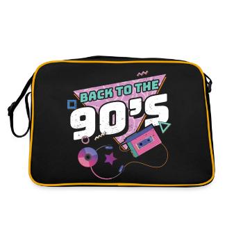 années quatre-vingt-dix - Sac Retro - noir/or - Dos