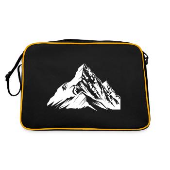 Montagnes Alpes - Sac Retro - noir/or - Dos