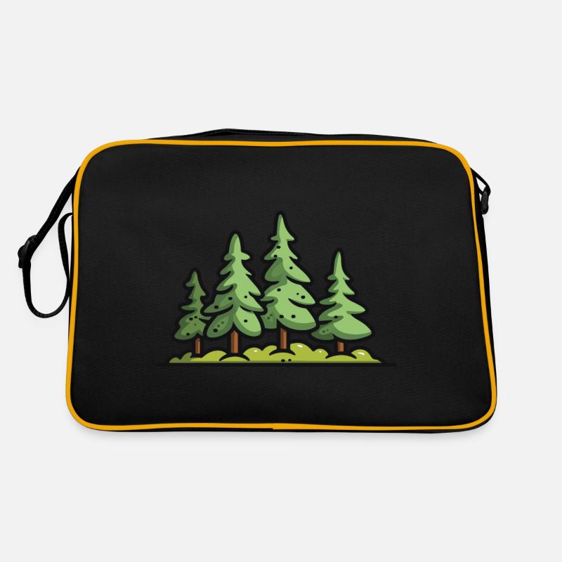 Forest, Trees, Nature Retro Bag